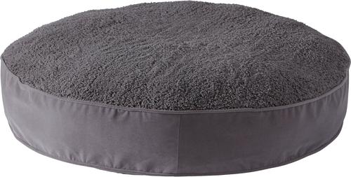 Show full view: Happy Hounds Scooter Deluxe Round Pillow Dog Bed with Removable Cover, Gray, Small slide 4 of 10