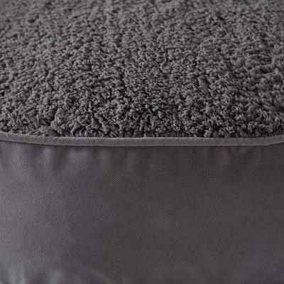 Show full view: Happy Hounds Scooter Deluxe Round Pillow Dog Bed with Removable Cover, Gray, Small slide 8 of 10