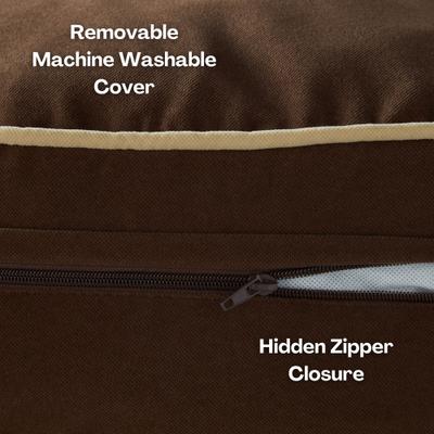 Show full view: Happy Hounds Scooter Round Pillow Dog & Cat Bed with Removable Cover, Cocoa, Large slide 4 of 8