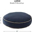 Show in main carousel: Happy Hounds Scooter Round Pillow Dog & Cat Bed with Removable Cover, Denim, Large slide 3 of 8