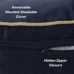 Show in main carousel: Happy Hounds Scooter Round Pillow Dog & Cat Bed with Removable Cover, Denim, Large slide 4 of 8