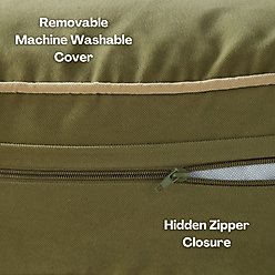 Happy Hounds Scooter Round Pillow Dog & Cat Bed with Removable Cover, Moss, Medium slide 2 of 7