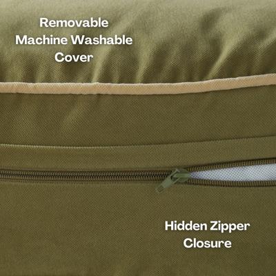 Show full view: Happy Hounds Scooter Round Pillow Dog & Cat Bed with Removable Cover, Moss, Medium slide 4 of 8