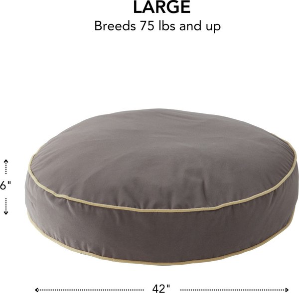 Show full view: Happy Hounds Scooter Round Pillow Dog & Cat Bed with Removable Cover, Smoke, Large slide 3 of 8