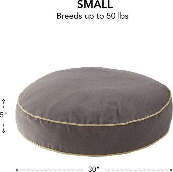 Show full view: Happy Hounds Scooter Round Pillow Dog & Cat Bed with Removable Cover, Smoke, Small slide 3 of 8