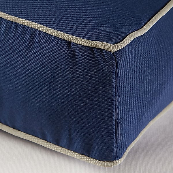 Show full view: Happy Hounds Stella Indoor/Outdoor Rectangle Cat Bed, Navy, X-Small slide 4 of 5