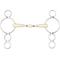 Show in main carousel: Happy Mouth Double Jointed Roller 3-Ring Gag Horse Bit, 5-in slide 1 of 1