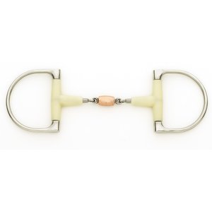 Happy Mouth Double Jointed Roller Loose Ring Horse Bit, 5-in