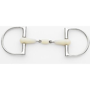 Happy Mouth Double Jointed Roller Pro King Dee Horse Bit Ring, 5 1/2-in