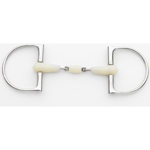 Happy Mouth Double Jointed Roller Pro King Dee Horse Bit Ring, 5-in