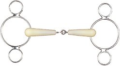 Happy Mouth Jointed 2-Ring Gag Horse Bit, 4 1/2-in