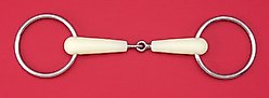 Happy Mouth Jointed Loose Ring Horse Bit, 5 3/4-in