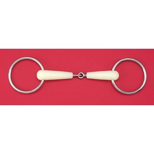 Happy Mouth Jointed Loose Ring Horse Bit, 6-in