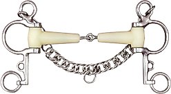 Happy Mouth Jointed Pelham Horse Bit, 5 3/4-in