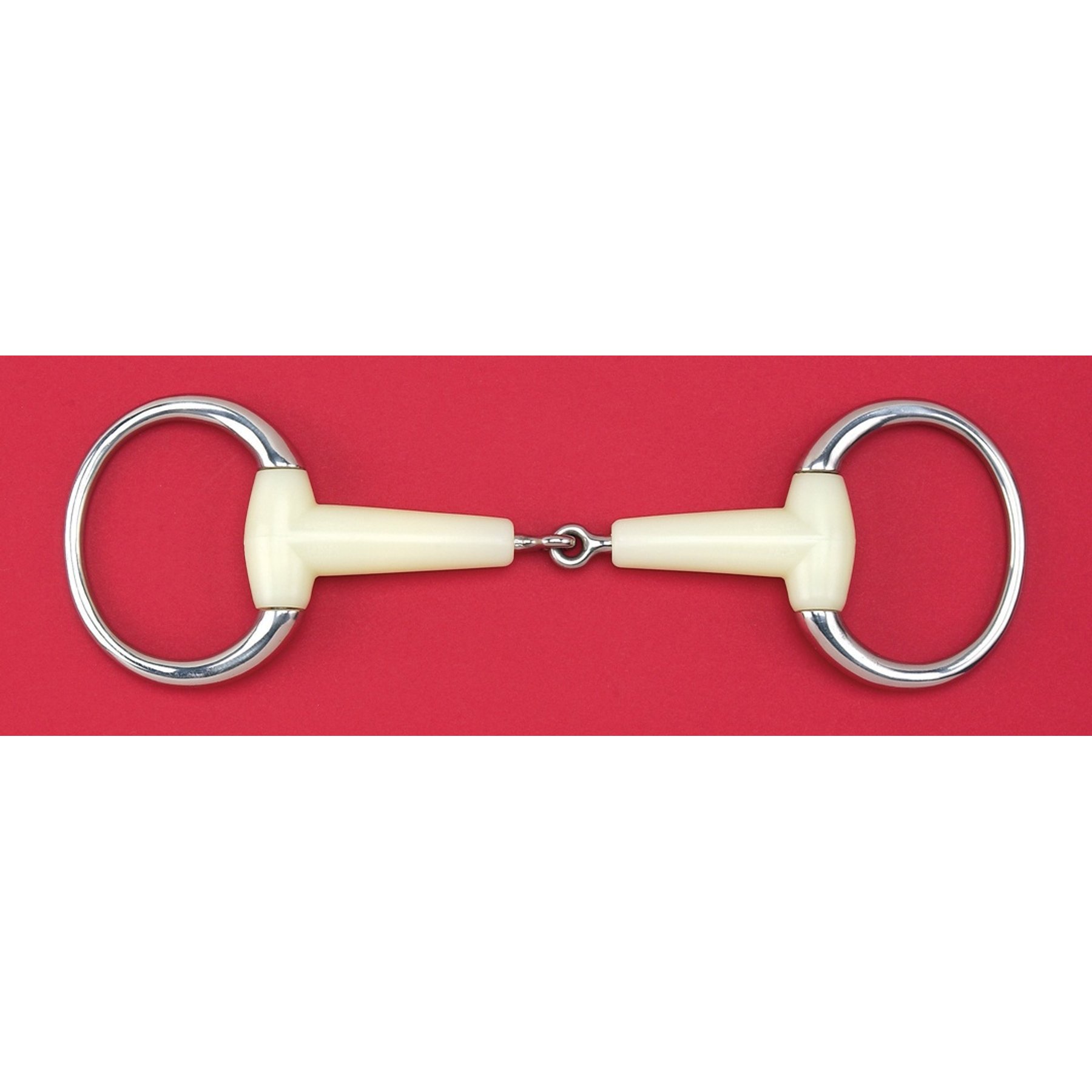 Happy Mouth Jointed Round Eggbutt Horse Bit, 5 1/2-in