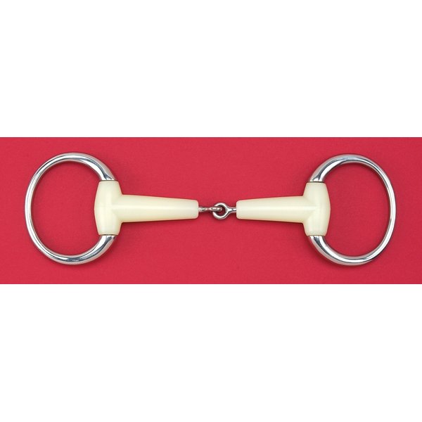 Happy Mouth CTR Double Joint Roll FLT Eggbutt Horse Bit