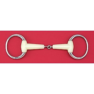 Happy Mouth Jointed Round Eggbutt Horse Bit, 5-in