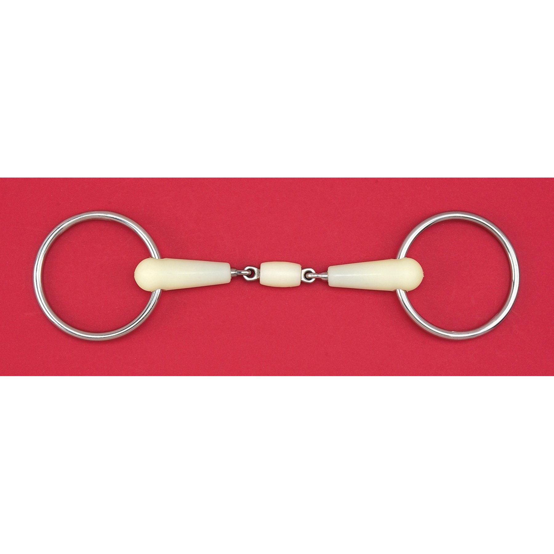 Happy Mouth Double Joint Loose Ring Horse Bit, 4.5-in
