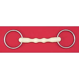 Happy Mouth Mullen Shaped Loose Ring Horse Bit, 5.5-in
