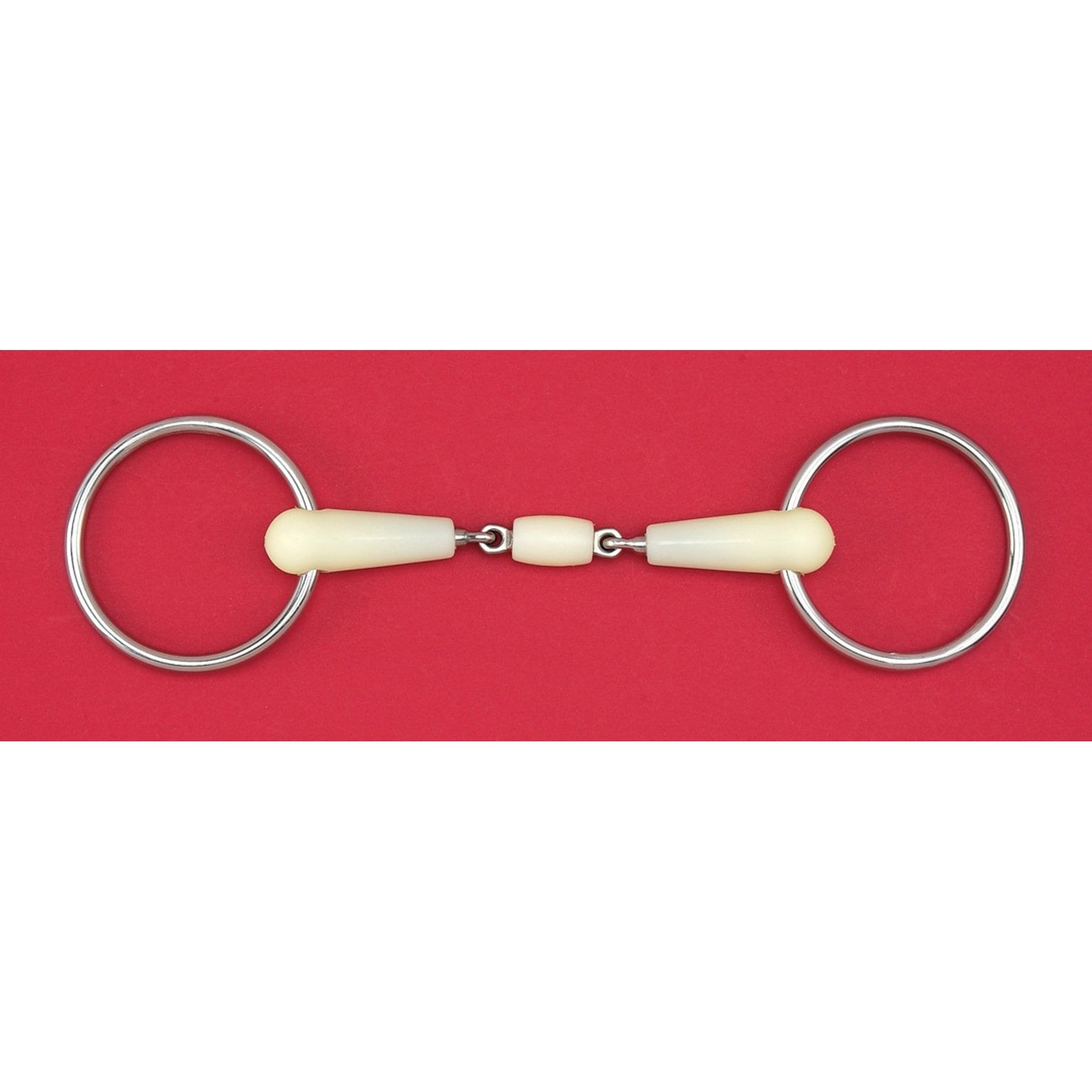 Happy Mouth Double Joint Loose Ring Horse Bit, 6-in