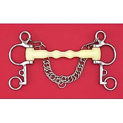 Happy Mouth Mullen Shaped Pelham Horse Bit, 5 1/2-in