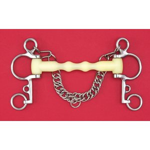 Happy Mouth Mullen Shaped Pelham Horse Bit, 5 1/2-in