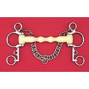 Happy Mouth Mullen Shaped Pelham Horse Bit, 5-in