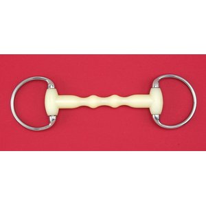 Happy Mouth Mullen Shaped Round Eggbutt Horse Bit, 5-in