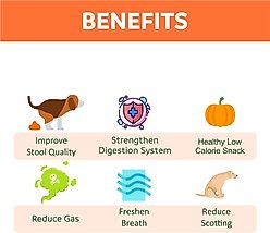 Happy Olly Freeze-Dried Pumpkin Treats Grain-Free Prebiotics & Fiber Freeze-Dried Dog & Cat Treats, 2-oz bag slide 2 of 7
