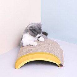 Happy & Polly Banana Shaped Scratching Pad Cat Toy slide 2 of 6