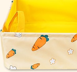Happy & Polly Portable Foldable Cat Litter Box, Carrot, Large slide 2 of 8