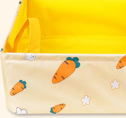 Show full view: Happy & Polly Portable Foldable Cat Litter Box, Carrot, Large slide 5 of 8