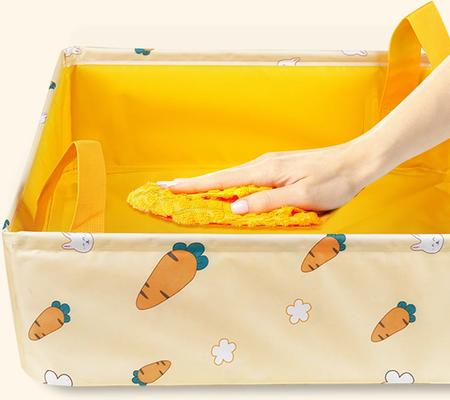 Show full view: Happy & Polly Portable Foldable Cat Litter Box, Carrot, Large slide 3 of 8