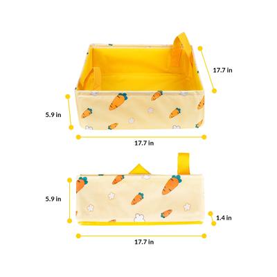 Show full view: Happy & Polly Portable Foldable Cat Litter Box, Carrot, Large slide 8 of 8