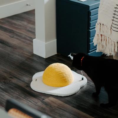 Show full view: Happy & Polly Egg Series Sisal Cat Scratcher Toy, Yellow, Large slide 9 of 12