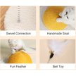 Show in main carousel: Happy & Polly Egg Series Sisal Cat Scratcher Toy, Yellow, Large slide 4 of 11