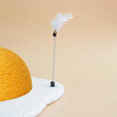 Show full view: Happy & Polly Egg Series Sisal Cat Scratcher Toy, Yellow, Large slide 6 of 12