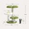 Show in main carousel: Happy & Polly Four Leaf Clover 35-in Plush Cat Tree, Green, Large slide 8 of 10