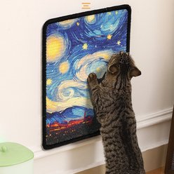 Happy & Polly Framed Art Exercise Scratchers Cat Toy, 15 x 11.5-in, Starry Night slide 2 of 9