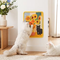 Happy & Polly Framed Art Exercise Scratchers Cat Toy, 15 x 11.5-in, Sunflower