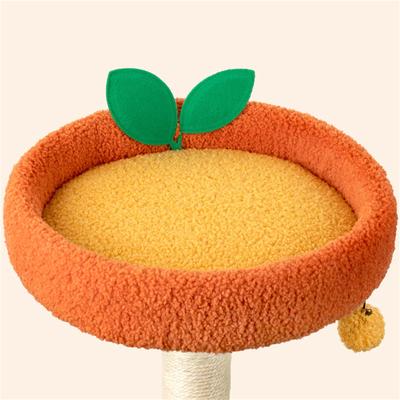 Show full view: Happy & Polly Fruit World Plush Cat Tree, Large, 41-in slide 4 of 9