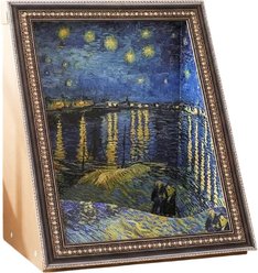 Happy & Polly Interactive 3D Embellished Scratchers Cat Toy, 19.4-in, Starry Night Over the Rhône
