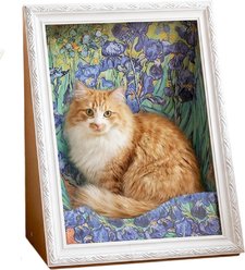 Happy & Polly Interactive 3D Embellished Scratchers Cat Toy, 19.4-in, Irises