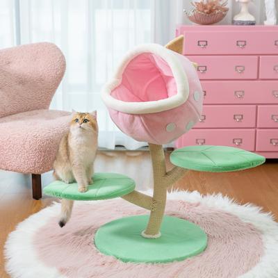 Show full view: Happy & Polly Monster World 31.7-in Plush Cat Tree & Condo, Large slide 4 of 10