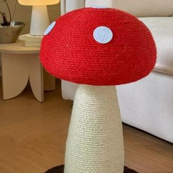 Happy & Polly Mushroom Cat Scratcher Toy, Red, Large slide 2 of 9