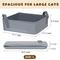 Show in main carousel: Happy & Polly Portable Foldable Cat Litter Box, Gray, Large slide 3 of 7