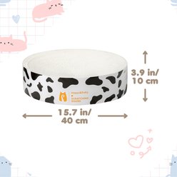 Happy & Polly Round Cat Scratching Pad, White, 16-in slide 2 of 9