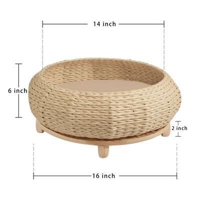 Show full view: Happy & Polly Sleeping in The Bowl Cat Bed, Brown, Medium slide 5 of 7