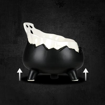 Show full view: Happy & Polly Spooky Eleveated Cat Bowl, Black, 1-cup slide 6 of 10
