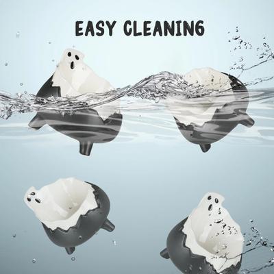 Show full view: Happy & Polly Spooky Eleveated Cat Bowl, Black, 1-cup slide 4 of 10